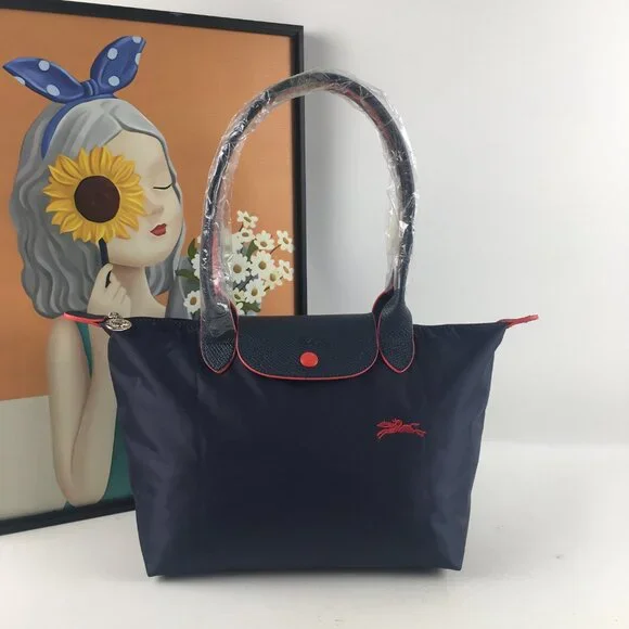 Longchamp embroidered women's bag portable commuter bag - Picture 2 of 12